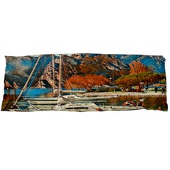 Boats On Lake Garda, Italy  Body Pillow Case Dakimakura (two Sides) by ConteMonfrey