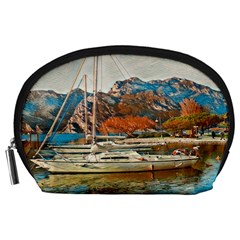 Boats On Lake Garda, Italy  Accessory Pouch (large) by ConteMonfrey