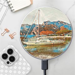 Boats On Lake Garda, Italy  Wireless Charger by ConteMonfrey