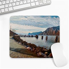 Ducks On Gardasee Large Mousepad by ConteMonfrey