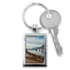 Ducks On Gardasee Key Chain (rectangle) by ConteMonfrey