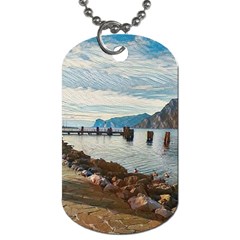 Ducks On Gardasee Dog Tag (one Side) by ConteMonfrey