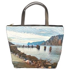 Ducks On Gardasee Bucket Bag by ConteMonfrey