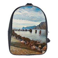 Ducks On Gardasee School Bag (large) by ConteMonfrey