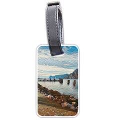 Ducks On Gardasee Luggage Tag (one Side) by ConteMonfrey