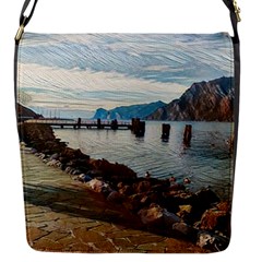 Ducks On Gardasee Flap Closure Messenger Bag (s) by ConteMonfrey