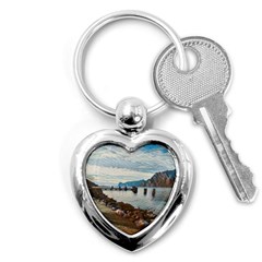 Ducks On Gardasee Key Chain (heart) by ConteMonfrey