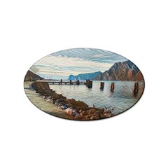 Ducks On Gardasee Sticker (oval)