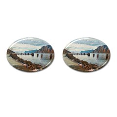 Ducks On Gardasee Cufflinks (oval) by ConteMonfrey