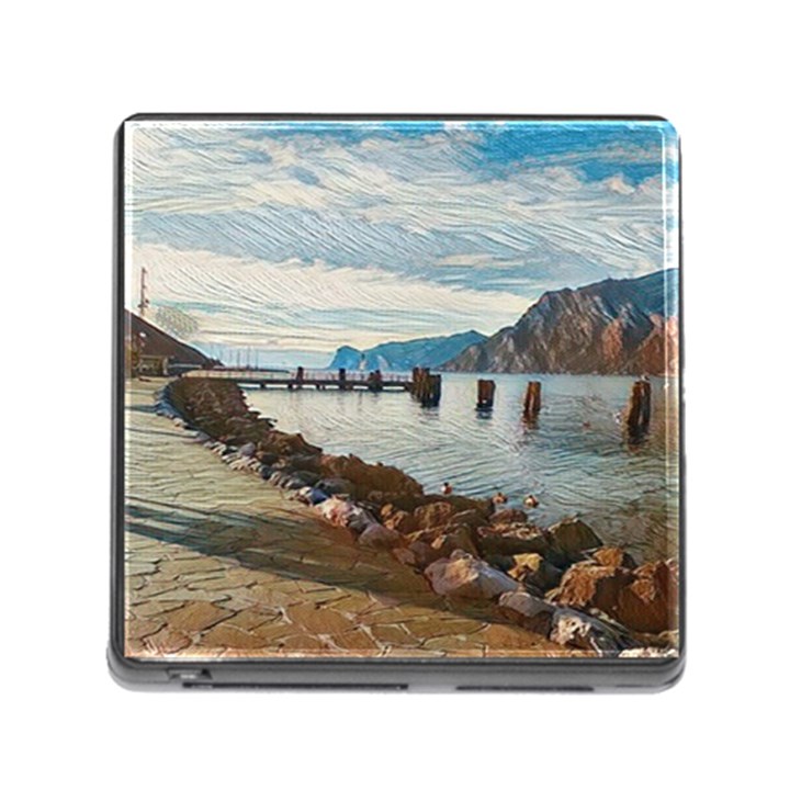 Ducks on Gardasee Memory Card Reader (Square 5 Slot)