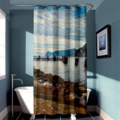 Ducks On Gardasee Shower Curtain 36  X 72  (stall)  by ConteMonfrey