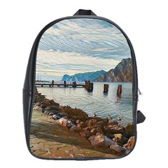 Ducks On Gardasee School Bag (xl) by ConteMonfrey