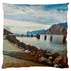 Ducks On Gardasee Standard Premium Plush Fleece Cushion Case (one Side)