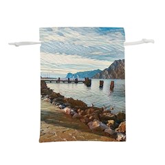 Ducks On Gardasee Lightweight Drawstring Pouch (l) by ConteMonfrey