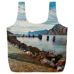 Ducks On Gardasee Full Print Recycle Bag (xxxl) by ConteMonfrey