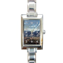 Lake In Italy Rectangle Italian Charm Watch by ConteMonfrey