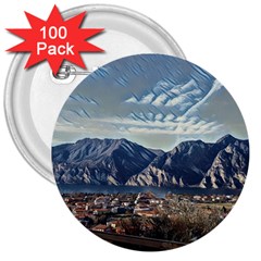 Lake In Italy 3  Buttons (100 Pack)  by ConteMonfrey