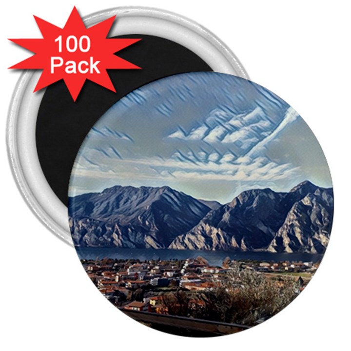 Lake in Italy 3  Magnets (100 pack)