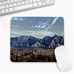 Lake In Italy Large Mousepad by ConteMonfrey