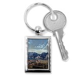 Lake in Italy Key Chain (Rectangle) Front