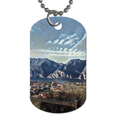 Lake In Italy Dog Tag (one Side) by ConteMonfrey