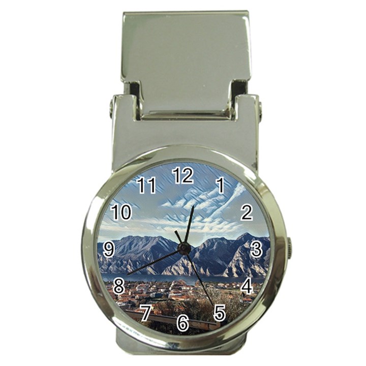 Lake in Italy Money Clip Watches