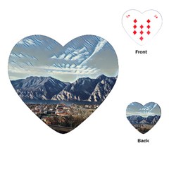 Lake In Italy Playing Cards Single Design (heart) by ConteMonfrey