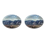 Lake in Italy Cufflinks (Oval) Front(Pair)