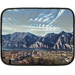 Lake In Italy One Side Fleece Blanket (mini) by ConteMonfrey