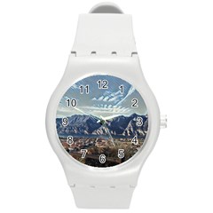 Lake In Italy Round Plastic Sport Watch (m) by ConteMonfrey