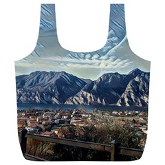 Lake In Italy Full Print Recycle Bag (xl) by ConteMonfrey