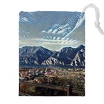 Lake in Italy Drawstring Pouch (5XL) Front