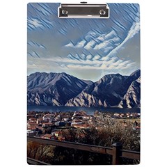 Lake In Italy A4 Acrylic Clipboard by ConteMonfrey