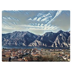 Lake In Italy One Side Premium Plush Fleece Blanket (extra Small) by ConteMonfrey