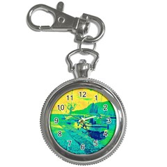 Blue And Green Boat Modern  Key Chain Watches by ConteMonfrey