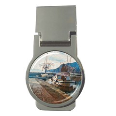 Boats On Gardasee, Italy  Money Clips (round)  by ConteMonfrey