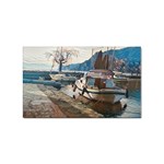 Boats on Gardasee, Italy. Sticker (Rectangular) Front