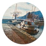 Boats on Gardasee, Italy. Magnet 5  (Round) Front