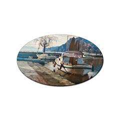 Boats On Gardasee, Italy  Sticker Oval (100 Pack) by ConteMonfrey