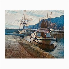 Boats On Gardasee, Italy  Small Glasses Cloth by ConteMonfrey