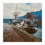 Boats on Gardasee, Italy. Medium Glasses Cloth Front