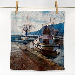 Boats On Gardasee, Italy  Face Towel by ConteMonfrey