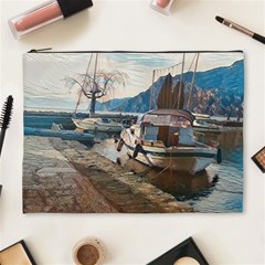 Boats On Gardasee, Italy  Cosmetic Bag (xl) by ConteMonfrey