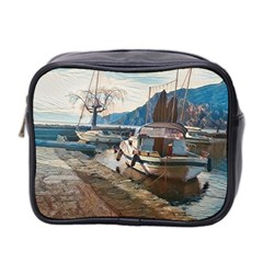 Boats On Gardasee, Italy  Mini Toiletries Bag (two Sides) by ConteMonfrey