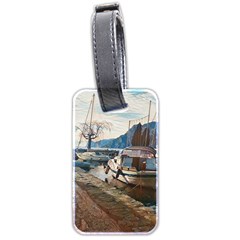 Boats On Gardasee, Italy  Luggage Tag (two Sides) by ConteMonfrey