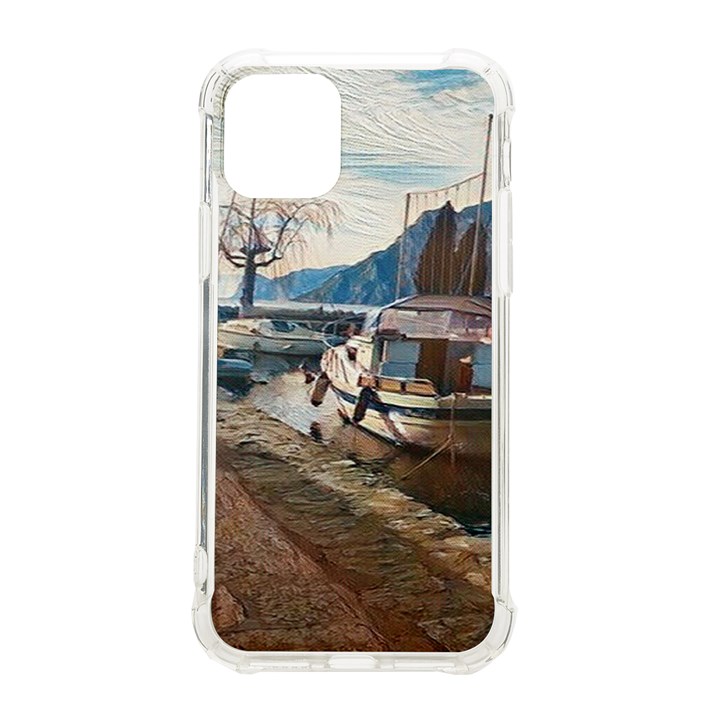 Boats on Gardasee, Italy. iPhone 11 Pro 5.8 Inch TPU UV Print Case