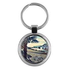 A Walk On Gardasee, Italy  Key Chain (round) by ConteMonfrey