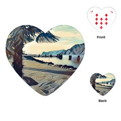 A Walk On Gardasee, Italy  Playing Cards Single Design (heart) by ConteMonfrey