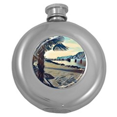 A Walk On Gardasee, Italy  Round Hip Flask (5 Oz) by ConteMonfrey