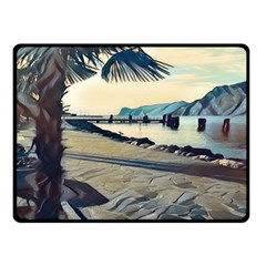 A Walk On Gardasee, Italy  Fleece Blanket (small) by ConteMonfrey